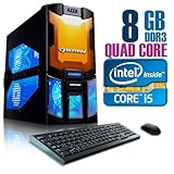 CybertronPC SPARTAN 2101ABOS, Intel Core i5 Gaming PC, W7 Professional, Black/Orange