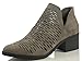 City Classified Women's Tiny Dash Perforations Western V Cutout Side Low Stacked Heel Ankle Bootie