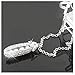 DDU(TM) 1Pc Silver Lady Jewelry Chain Rhinestone Pearl Pendant Pea Style Necklace