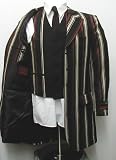 Gianni Vironni Mens 3 Piece Brown Zoot Vest Dress Suit