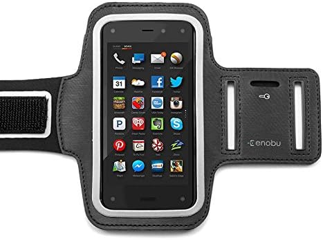 Enobu Active Sports Armband + Keyholder for Amazon Fire Phone- Black