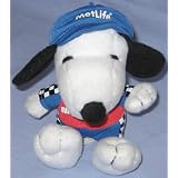 4" Stuffed Snoopy, Metlife, Pit Crew Outfit