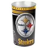 Pittsburgh Steelers NFL Tapered Wastebasket (15 Height)