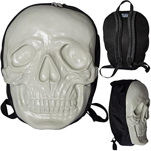 Unisex Kreepsville Skull Backpack Natural Glow