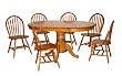 Target Marketing Systems 7 Piece Farmhouse Dining Set, Oak