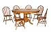 7 Piece Farmhouse Dining Set, Oak