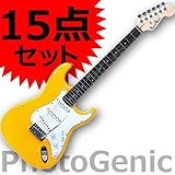 エレキギター 初心者 入門 15点セット ストラトタイプ Photogenic フォトジェニック ST-180 YW イエロー