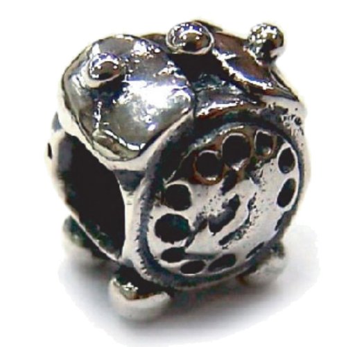Biagi Alarm Clock Sterling Silver Bead, Pandora Compatible