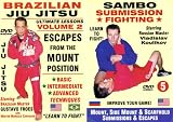 Brazilian Jiu Jitsu Ultimate Lessons - Escapes from the MOUNT Position; Russian Sambo Submission Fighting, Mount, Side Mount and Scarfhold Submissions ... Grappling and Self-Defense 2 DVD Boxed Set!