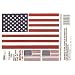 Trimbrite T1894 Sticker American Flag