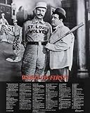 Whos on First Poster ~ Abbott & Costello ~ Full Text of the Classic Baseball Bit ~ 22x34
