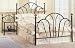 Black Metal Queen Size Bed - Headboard And Footboard With Spiral Finials