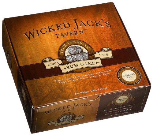 Wicked Jack's Tavern Jamaican Rum Cake, Caramel, 20-Ounce Boxes (Pack of 2) by Wicked Jack's Tavern