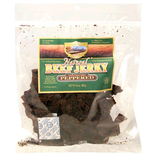 Golden Valley Natural Beef Jerky, Peppered, 16-Ounce Bags (Pack of 2) by Golden Valley Natural
