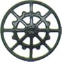 HO Brake Wheel, Ajax/Black (8)