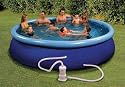 Friedola Gebr. Holzapfel GmbH 12300 - Quick-Pool-Set, 300 x 68 cm, blau