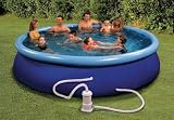 Friedola Gebr. Holzapfel GmbH 12300 - Quick-Pool-Set, 300 x 68 cm, blau