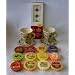 Yankee Candle Gift Set 12 Assorted Tarts Plus 2 Coffee Cup Design Mini Half Ceramic Burners 12 Tea Lights Lot C - Sparkling Lemon, Almond Cookie, Christmas Cookie, Freesia, Kiwi Berries, Macintosh Spice, Spiced Orange, Evening Primrose, Cucumber Cantaloupe, Pink Grapefruit, Autumn Fruit, Peach & Sweet Berries