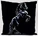 Sports : Steigender Friese Kissen - Christina B&ouml;tzel - Pony Kissen Reitsport Pferde Pferd Reiten Geschenk Geburtstag T-Shirt