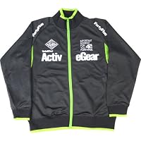 メンズ45スポーツジャージ上下セット長袖ジップアップ・長ズボンセットアップM、L、LL チャコールグレー×グリーン M