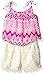 Limited Too Girls' Chiffon Flyaway Tank Top and Lace Overlay Short Romper