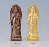 【高岡銅器】聖観世音像（金箔）