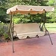 Realever Ginger Cove 2 Person Canopy Swing - SWING302 BEIGE