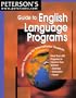 Guide to English Language Programs