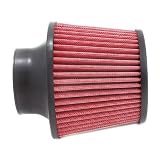 Spectre 9132 Cone Flat-Top Cotton Fiber Air Filter - Red by Spectre