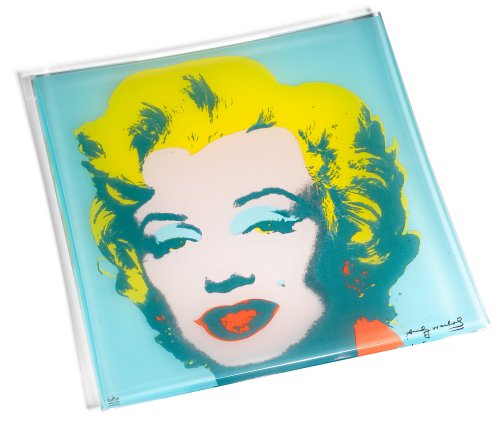 Buy Rosenthal Andy Warhol Marilyn Monroe Glass Tray, Turquoise