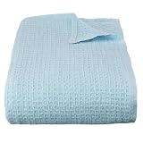 Home Cotton Blanket - Blue