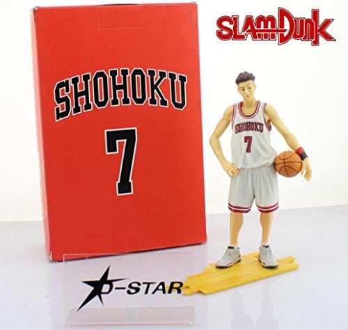 Flying Cola 8.7" Slam Dunk Slamdunk Shohoku #7 Ryouta Miyagi White Cloth Boxed Pvc Action Figure Collection Model Toy