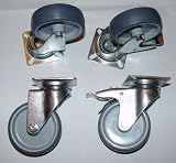 Eigenschaften Räder und Rollen  / 4 Stück Rolle / Räder 75mm mit Stop