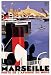 Vintage French Art Deco Port Marseille Ship Poster by Roger Broders