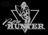 Bow Hunter Upstream Images Silver Vinyl Wildlife Car Truck Window Decal Sticker