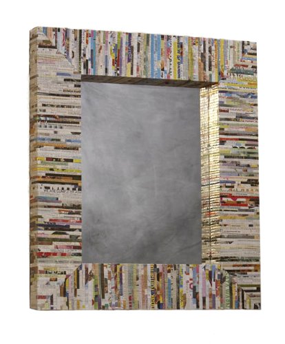 Linon Recycled Magazine Mirror - Rectangular Linon Recycled Magazine Mirror - Rectangular