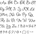 QuicKutz Cookie Cutter Die Set, Espresso Grand Alphabet