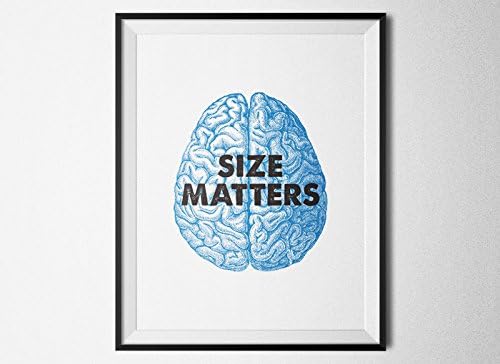Size Matters (Brain) - Letterpress Print