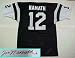 Joe Namath, New York Jets NFL Autographed Green Throwback Jersey
