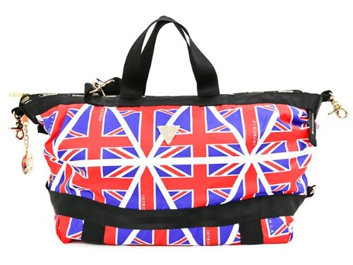 LeSportsac×JOYRICH レスポートサック×ジョイリッチ トートバッグ3150 P004 LEIGH リー ユニオンジャックビッグ ボストンバッグ コラボ[並行輸入品]