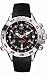 Nautica A31503G Gents Polished Sliver Case/ Black Dial/ Swiss Movement/ Black PU Strap