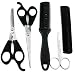 Easy Groom 5-piece Pet Home Grooming Kit - Cutting Scissor, Thinning Shear, Round-Tip Trimming Scissor, Razor Comb Trimmer Set