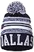 American Cities USA Fashion Block Letters Pom Pom Knit Hat Beanie