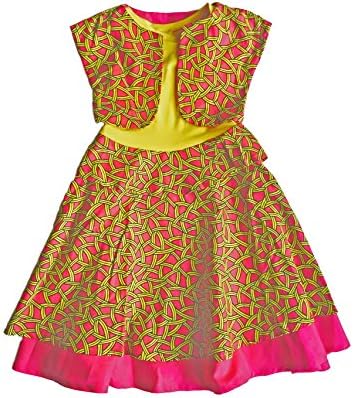 Z By Ozi Girl's Ankara Print Tank Dress Extra Large Pink
