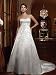 Ivory Satin Wedding Gown with Beaded Lace