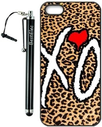 BestElec The Weeknd XO leopard print Case for Iphone 5 (TPU) ThinShell TPU Case Protective for iPhone 5 5S Case+BestElec stylus pen by heywan