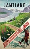 Fantastic A4 Glossy Print - Sweden - Jamtland - Taken From A Rare Vintage Travel Poster (Vintage Travel / Transport Posters)