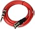 Seismic Audio - SATRXL-M10 - Red 10' XLR Male to 1/4" TRS Patch Cable