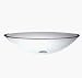 DecoLav 1122T-TNG Translucence Oval Transparent Glass Bowl Natural Glass