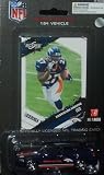 Denver Broncos NFL Diecast 2009 Dodge Charger with Knowshon Moreno Score Trading Card Press Pass Football Team Collectible Car
